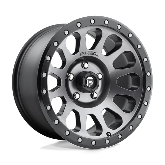 Llanta FUEL VECTOR GUN METAL BLACK LIP 17X8.5 5x120 offset 20