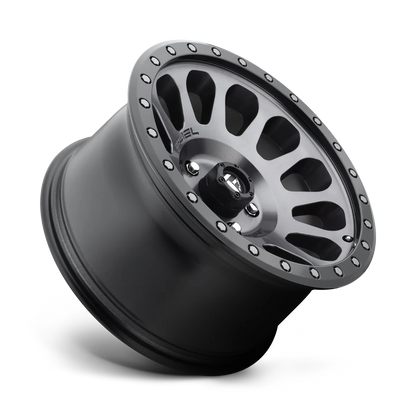 Llanta FUEL VECTOR GUN METAL BLACK LIP 17X8.5 5x120 offset 20