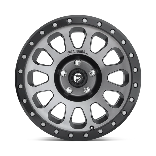 Llanta FUEL VECTOR GUN METAL BLACK LIP 17X8.5 5x120 offset 20