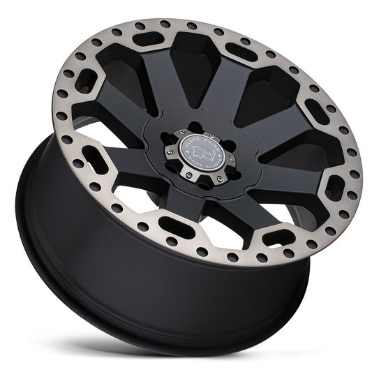 Llanta Black Rhino Warlord Matte Black 20x9.0 6x139.7 offset 12