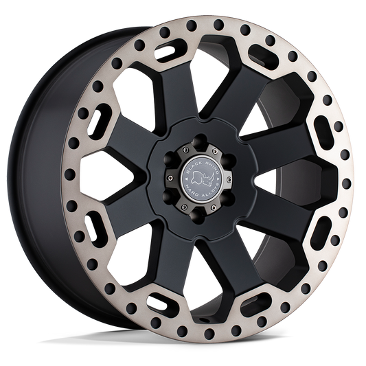 Llanta Black Rhino Warlord Matte Black 20x9.0 6x139.7 offset 12
