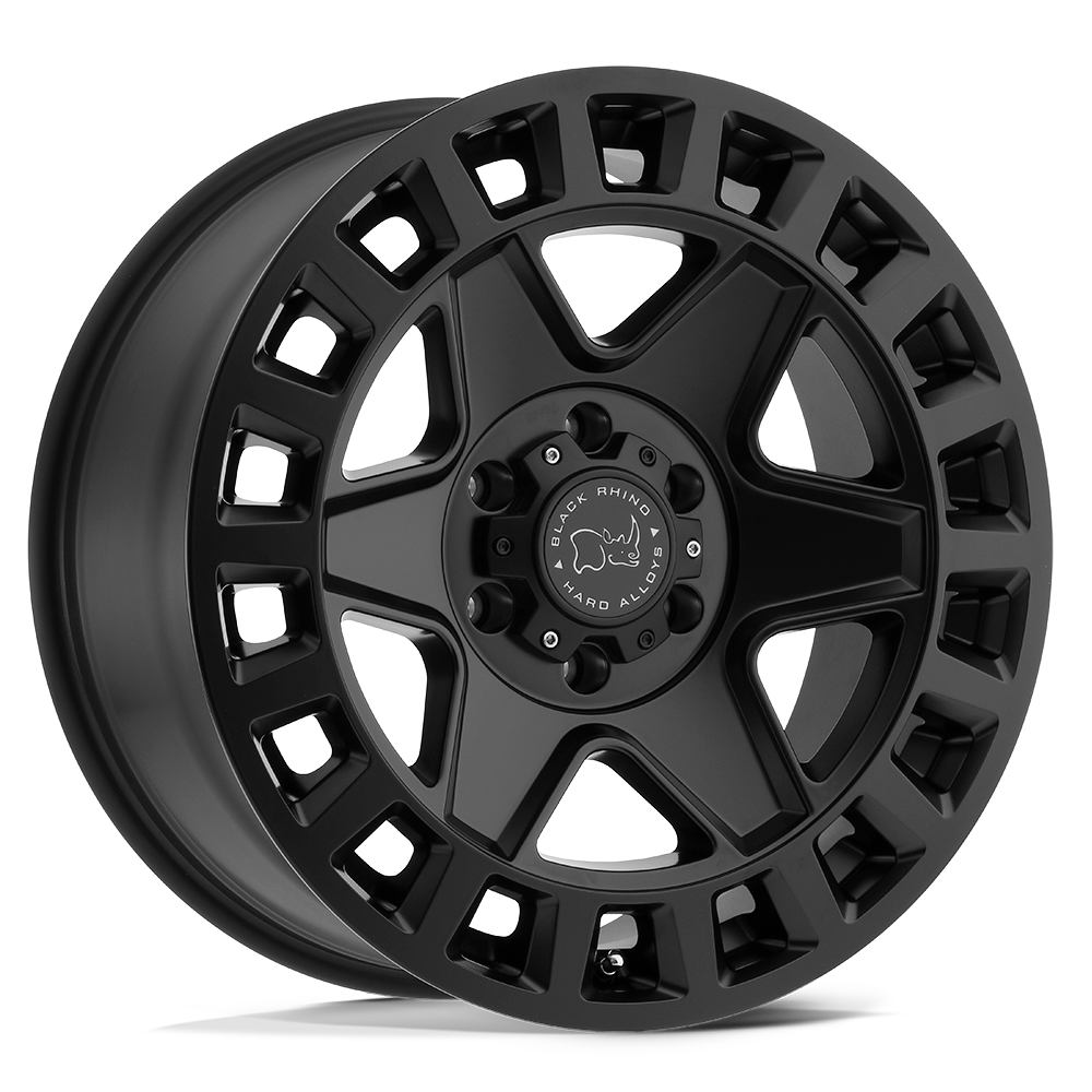 Llanta Black Rhino York Matte Black 17X9.0 6X139.7 offset -12
